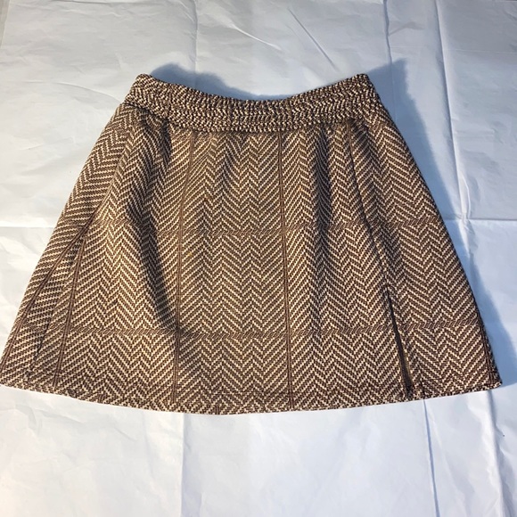 Topshop Dresses & Skirts - Topshop Brown/Creme Skirt